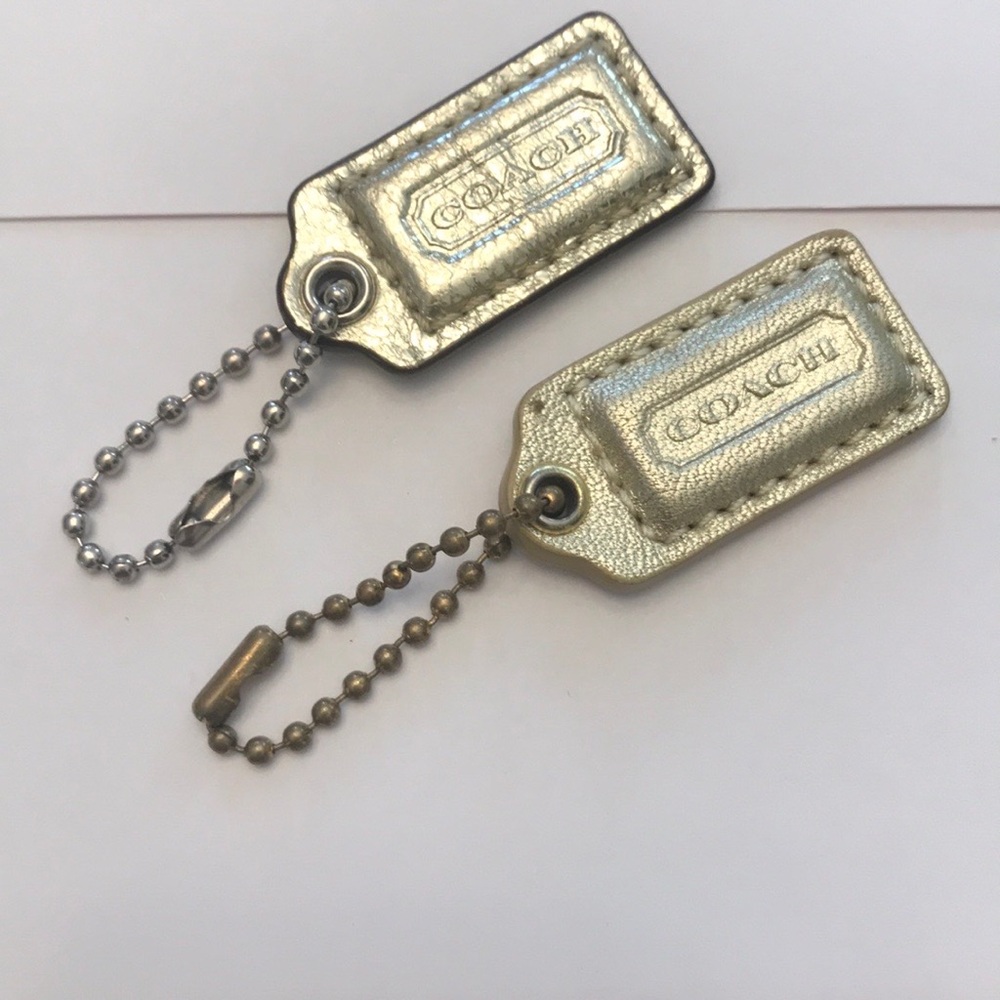 COACH Small Metallic Gold Hang Tags (Set of 2) - Picture 1 of 2
